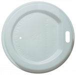 10-16oz Coffee Cup Sip Lid (White) (CPLA) - 1000 Pack 